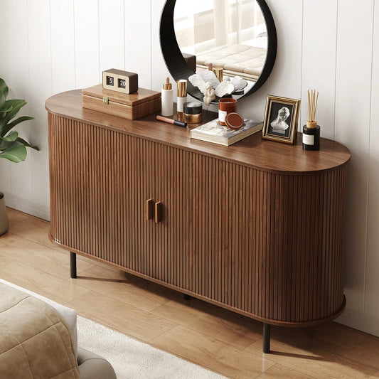 55'' Sideboard Storage Cabinet With Doors And Shelves
